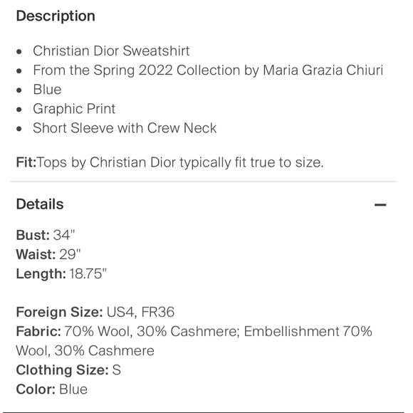 100% AUTHENTIC!!! GORGEOUS CHRISTIAN DIOR Logo Cashmere Sweater - Picture 12 of 15